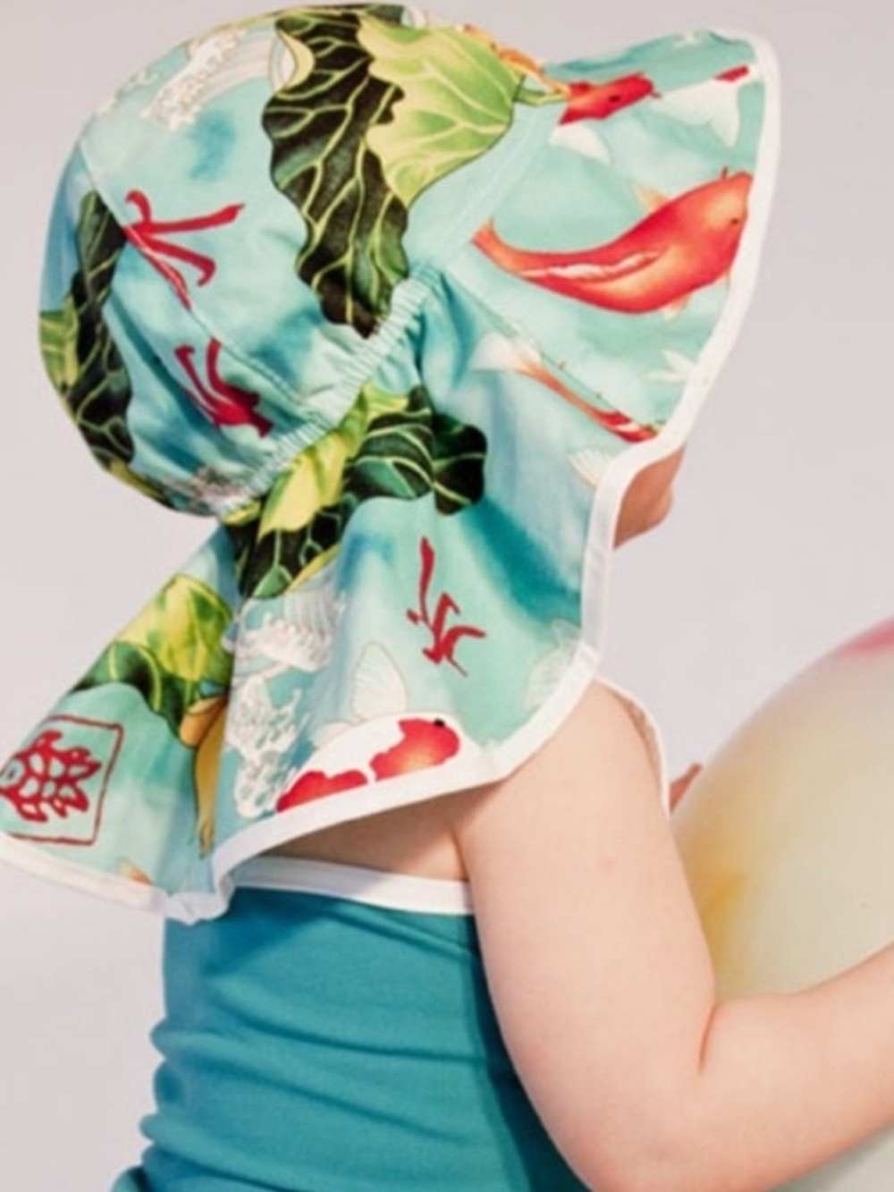 Bummies cotton koi fish sun hat